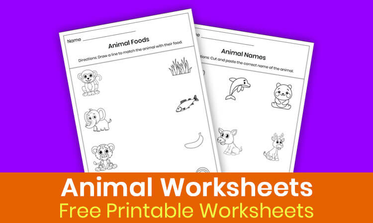 Animals Worksheets for Preschool