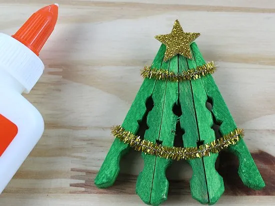 Clothespin Christmas Trees