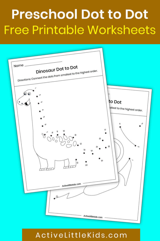 connecting dots worksheets for preschoolers pin