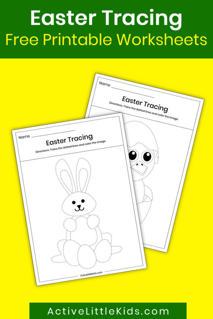 Easter tracing worksheets for kindergarten pin