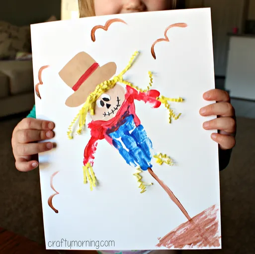 Handprint Scarecrow Craft