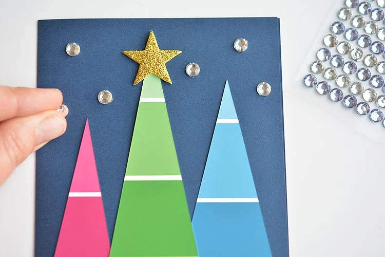 Paint Chip Christmas Cards