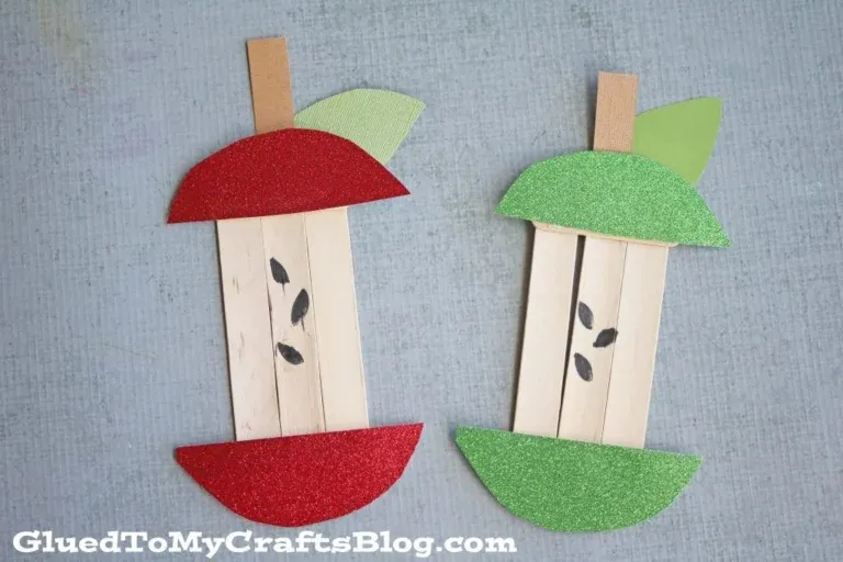 Popsicle Stick Apple Core