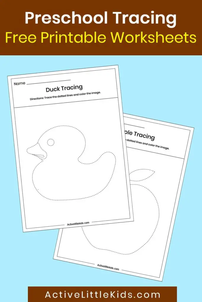 preschool tracing worksheets pin