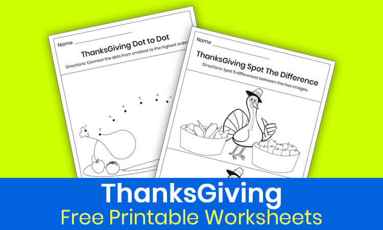 Thanksgiving worksheets for kindergarten