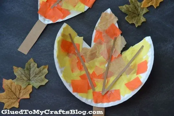 Tissue-Paper-Paper-Plate-Leaf-Craft