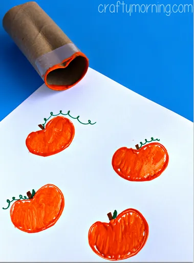 Toilet Paper Roll Pumpkin