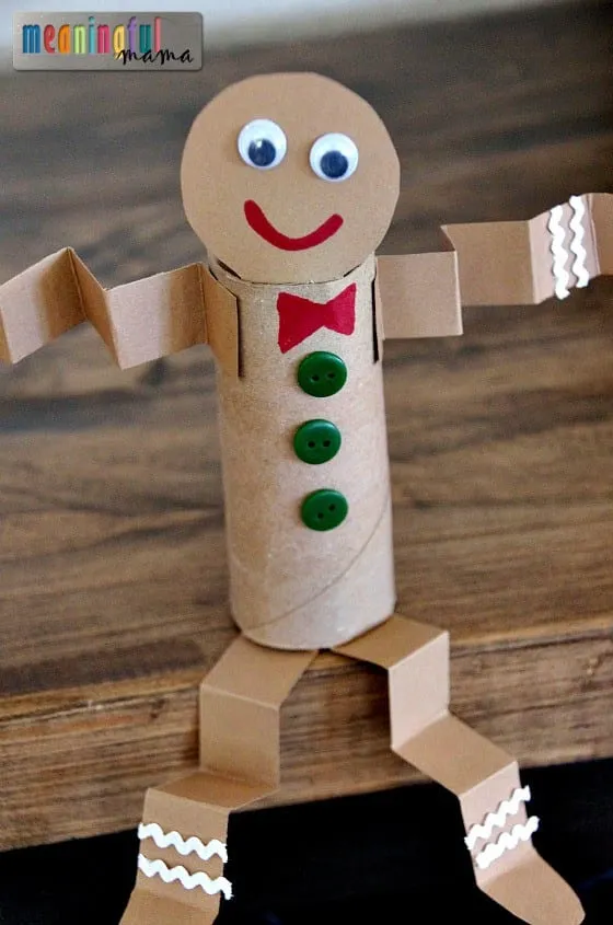 Toilet Roll Gingerbread Man