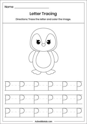 Free Letter P Worksheets for Kindergarten - Active Little Kids