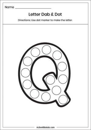 Free Letter Q Worksheets for Kindergarten - Active Little Kids