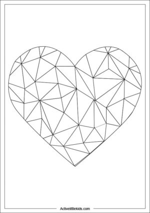 Free Heart Coloring Pages - Active Little Kids