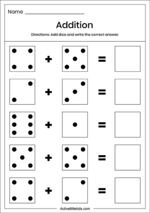 Free Addition Worksheets for Kindergarten - 37 Free Pages