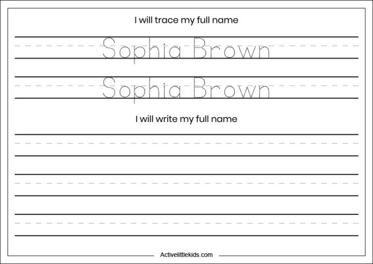 editable name tracing worksheets active little kids