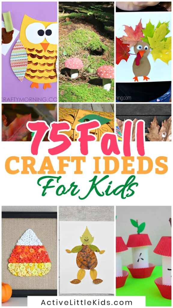 fall crafts for kids pin