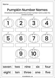 Fall math worksheets for kindergarten - Active Little Kids