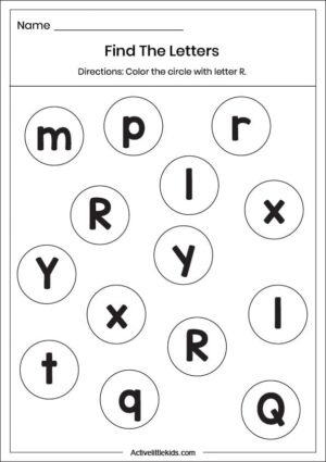 Free Letter R Worksheets for Kindergarten - Active Little Kids