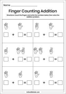 Free Addition Worksheets for Kindergarten - 37 Free Pages