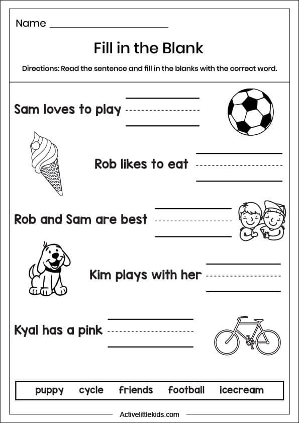 Early Writing Worksheets for Preschool and Kindergarten