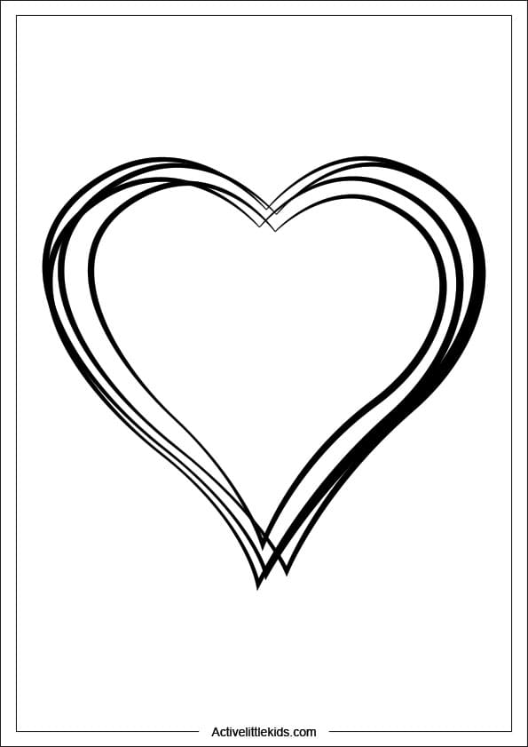 heart inside heart coloring page