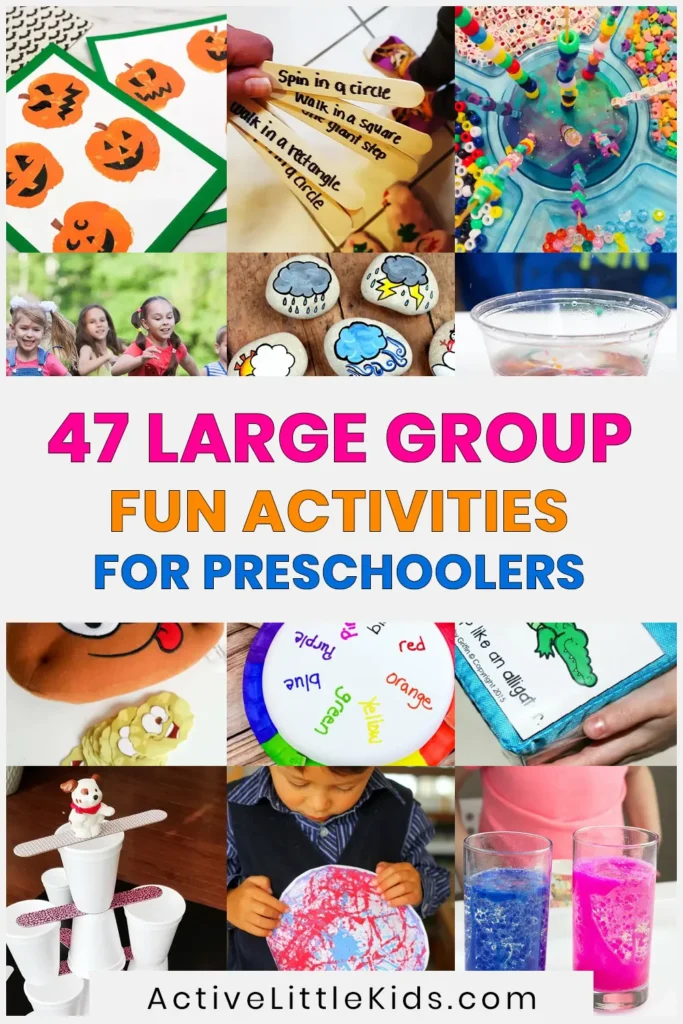 large group activities for preschoolers pin