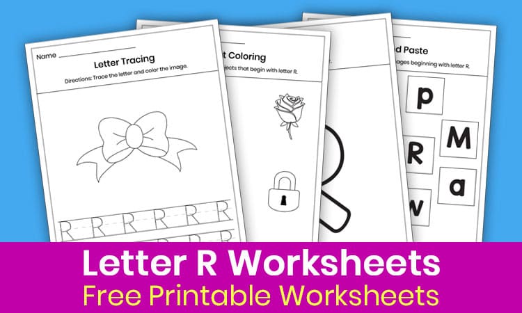 Free Letter R Worksheets for Kindergarten