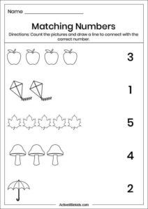 Counting Worksheets for Kindergarten - Active Little Kids