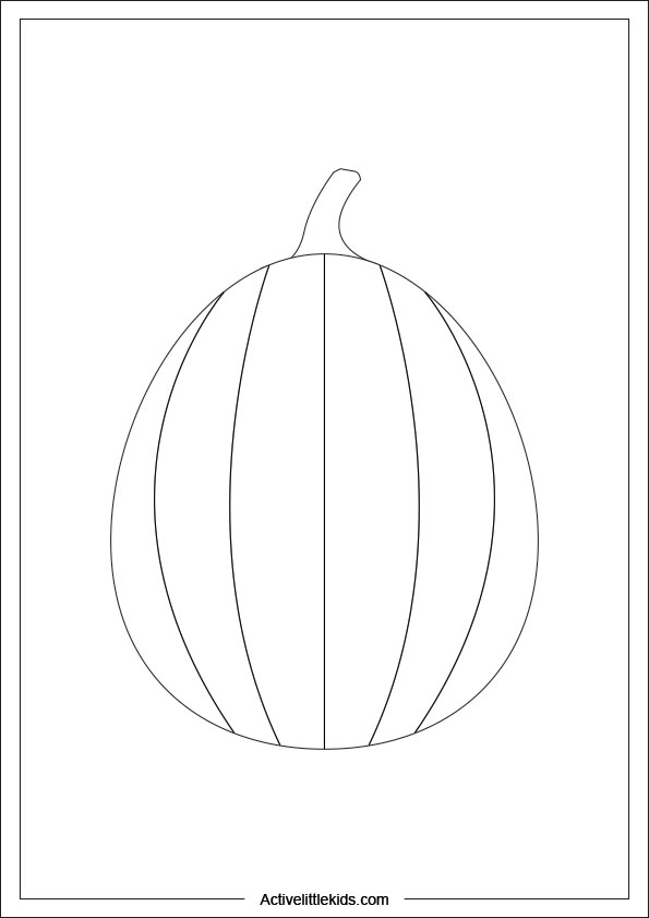 medium pumpkin coloring page