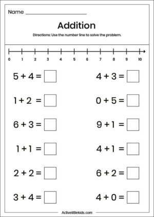 Free Addition Worksheets For Kindergarten - 37 Free Pages