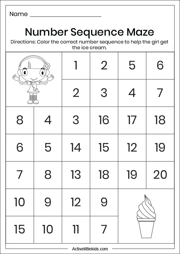 free summer math worksheets active little kids