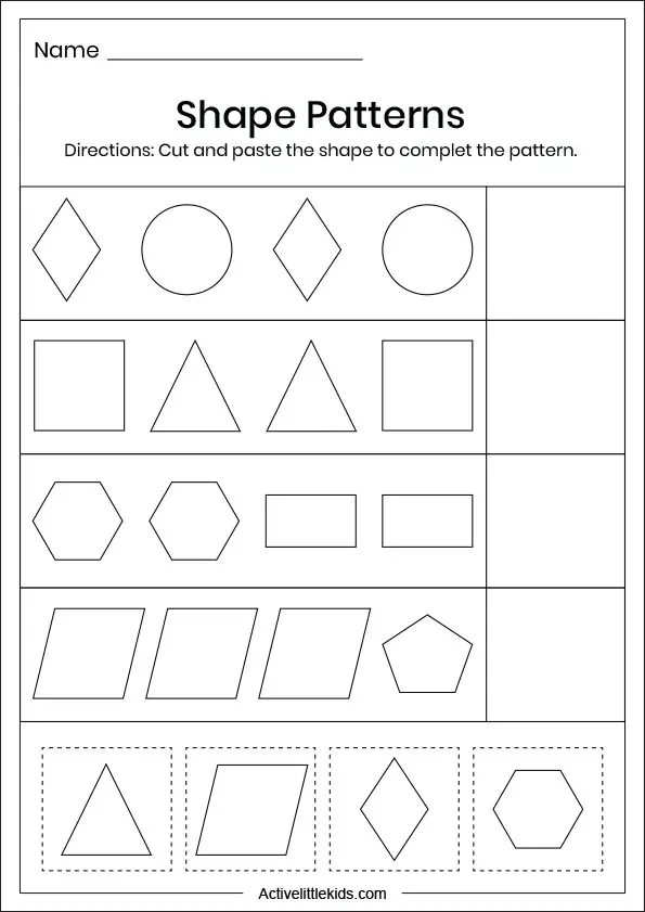 100+ Pages Free Math Worksheets For Kindergarten - Active Little Kids