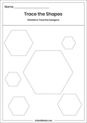 Free Shapes Worksheets for Kindergarten - Active Little Kids