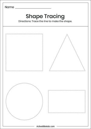 Free preschool math worksheets - Active Little Kids