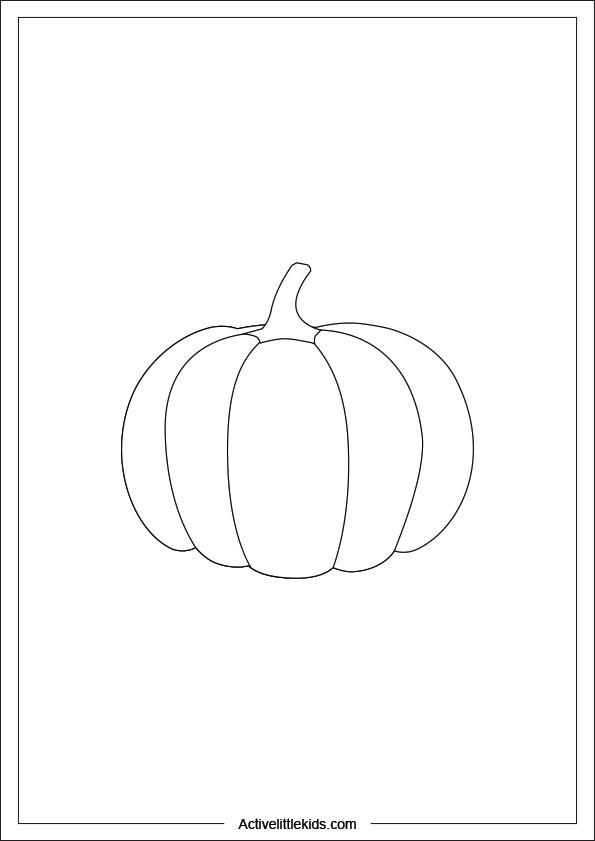 small pumpkin coloring page